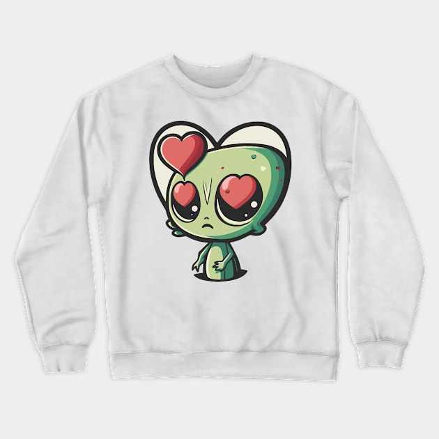 Alien Lover Crewneck Sweatshirt by pxdg